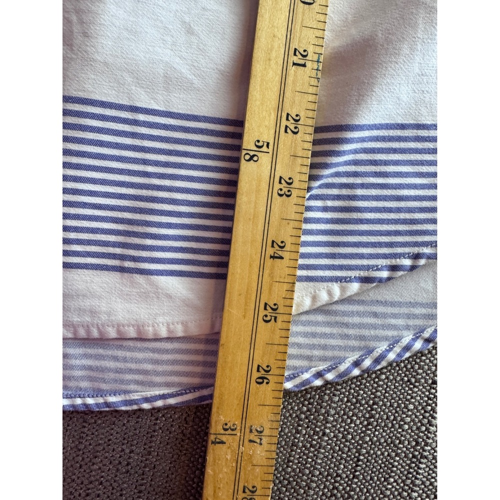 Joules Clovelly Striped Rugby Shirt Blue White Cotton Mariners Grade Womens 8 - Picture 8 of 11